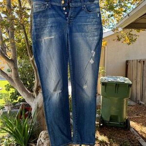 7 for all mankind Josefina skinny boyfriend jeans size 27